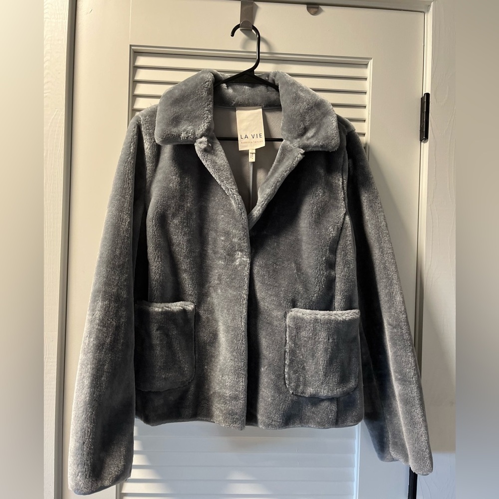 Rebecca Taylor faux fur, cropped jacket